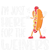 Funny Hot Dog Im Just Here For The Wieners Sausage Lovers Wool Snapback Cap