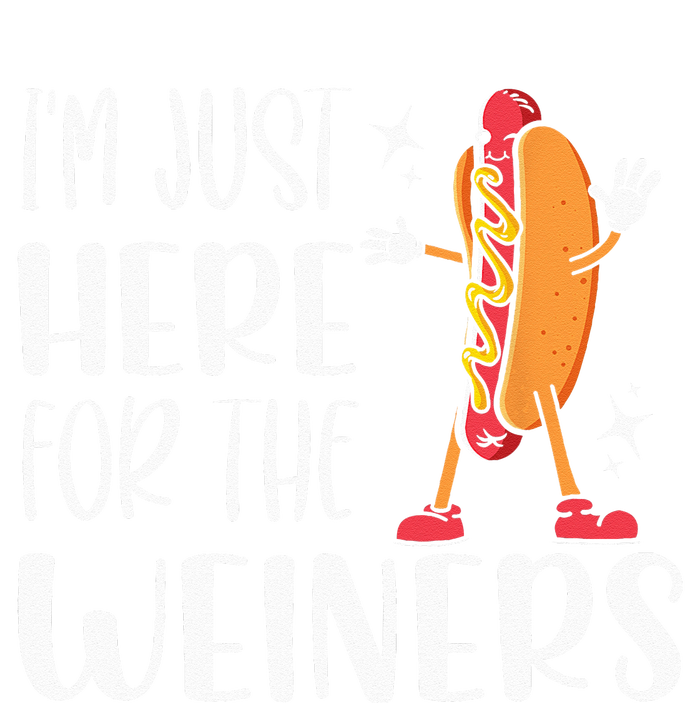 Funny Hot Dog Im Just Here For The Wieners Sausage Lovers Wool Snapback Cap