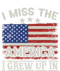 I Miss The America I Grew Up In Vintage American Usa Flag Great Gift Full Zip Hoodie