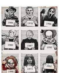 Retro Halloween Creepy Legends Killers Mugshots Horror Fan Women's T-Shirt