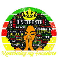 Juneteenth Remembering My Ancestors Black Freedom  Women's Racerback Tank