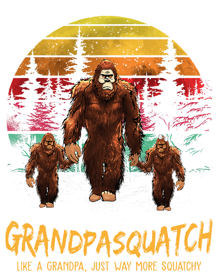 Grandpa Squatch Like A Grandpa Just Way More Squatchy Retro T-Shirt