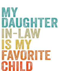 My Daughter In Law Is My Favorite Child Retro Vintage Women's Racerback Cropped Tank