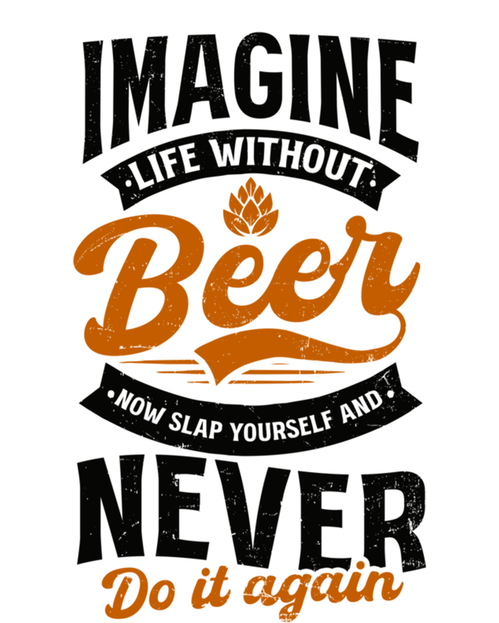 Imagine Life Without Beer Design Bbq Beer Freedom Funny Gift Canvas