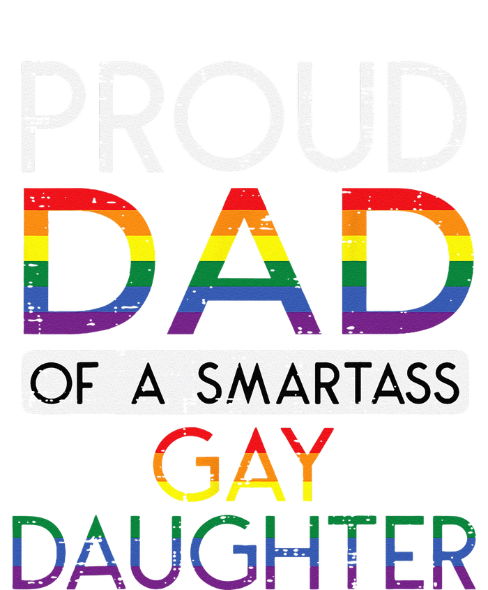 Proud Dad Of A Gay Daughter Straight Ally LGBTQ Pride Month T-Shirt