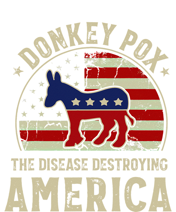 Funny Anti Biden Donkey Pox The Disease Destroying America Sustainable Bucket Hat