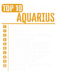 Top 10 Rules Of Aquarius Give Respect Get Respect Birthday Gift T-Shirt