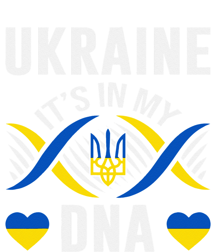 Ukraine Is In My DNA Ukrainian National Pride Flag Colors Women's Crop Top Tee