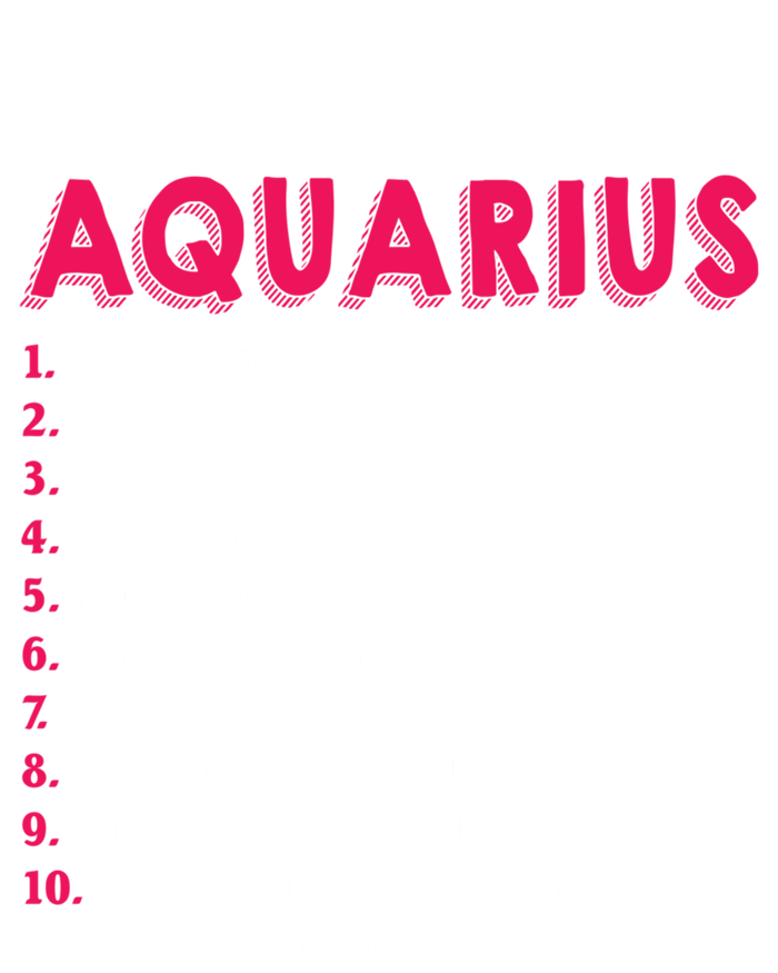 Top 10 Rules Of Aquarius Zodiac Sign Cool Gift Valucap Bio-Washed Visor