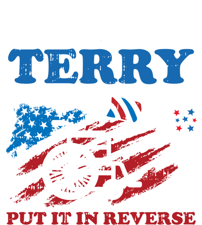 Back Up Terry Put It In Reverse 4th Of July Funny Patriotic Gift Women's Tri-Blend 3/4-Sleeve Raglan Shirt