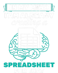 In My Mind Creating Spreadsheet Accountant Spreadsheet Women's Fleece Hoodie