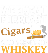 Funny Weekend Forecast Cigars And Whiskey Gift For Men Women T-Shirt