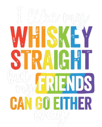 I Like My Whiskey Straight LGBT Pride Gay Lesbian 7 Panel Mesh Trucker Snapback Hat