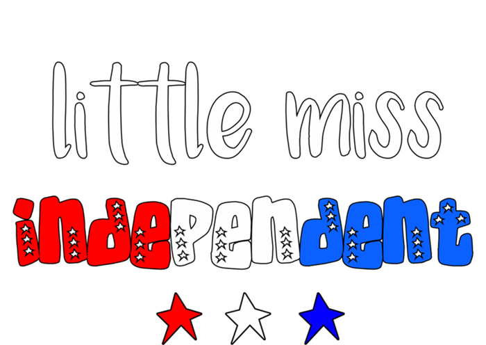 Little Miss Independent Cool Gift America Patriotic Gift Softstyle Adult Sport Polo