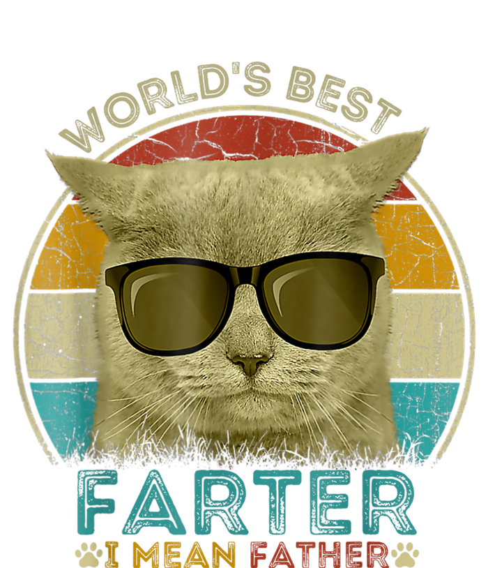 Worlds Best Farter I Mean Father Best Cat Dad Ever T-Shirt