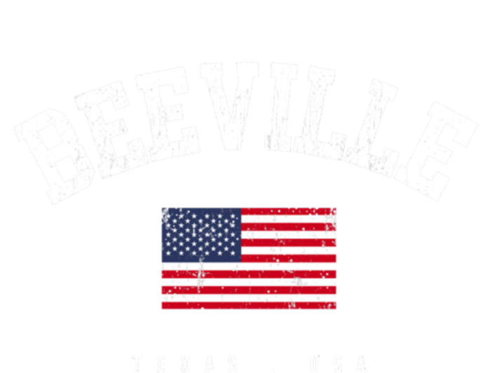 Beeville Tx Retro American Flag Usa City Name Gift Tall Hoodie