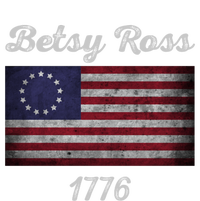 Betsy Ross Flag 1776 God Bless America Distressed Vintage Gift T-Shirt