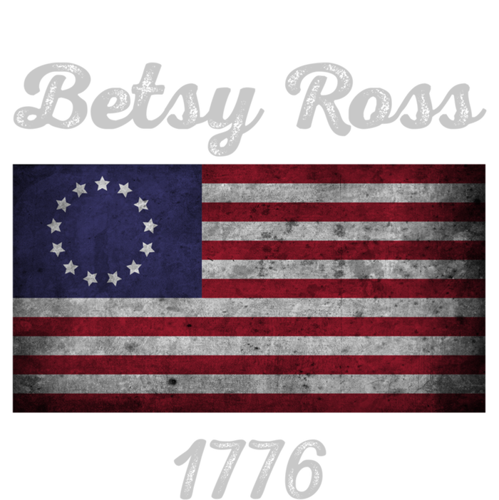 Betsy Ross Flag 1776 God Bless America Distressed Vintage Gift T-Shirt