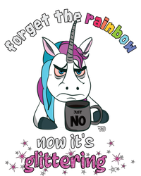 Now Its Glittering Funny Fierce Unicorn With Mug Gift T-Shirt