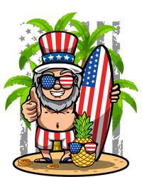 Uncle Sam Surfing America 4th Of July Pineapple Beach Vibe Gift Valucap Bio-Washed Visor