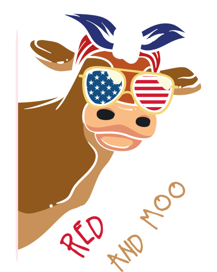 Patriotic Cow I Heifer I Usa Flag I Red White And Moo Cow Funny Gift 16 in Basic Backpack