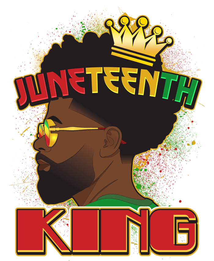 Juneteenth King Black African American Man Afro Premium T-Shirt