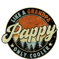 Pappy Like A Grandpa Only Cooler Vintage Retro Fathers Day Ladies Long Sleeve Shirt