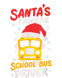 Funny Santas Favorite School Bus Driver Christmas Tall T-Shirt