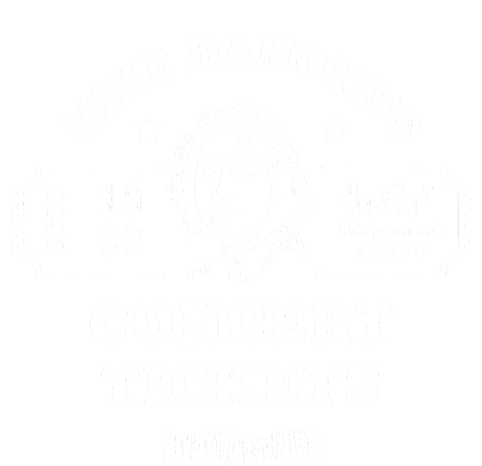 Mike Damone Concer Tickets 1982 Estd Women's Tri-Blend 3/4-Sleeve Raglan Shirt