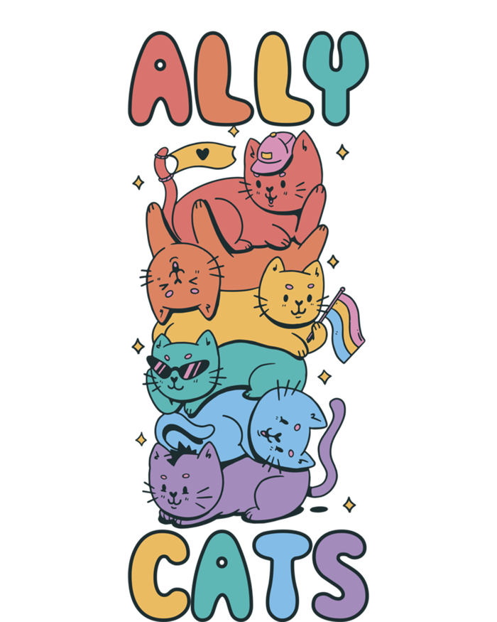 Ally Cat Funny Gift Tall Hoodie