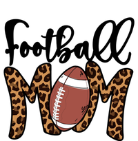 Football Mom Leopard American Football Mothers Day Mom Mama Great Gift Women's V-Neck T-Shirt