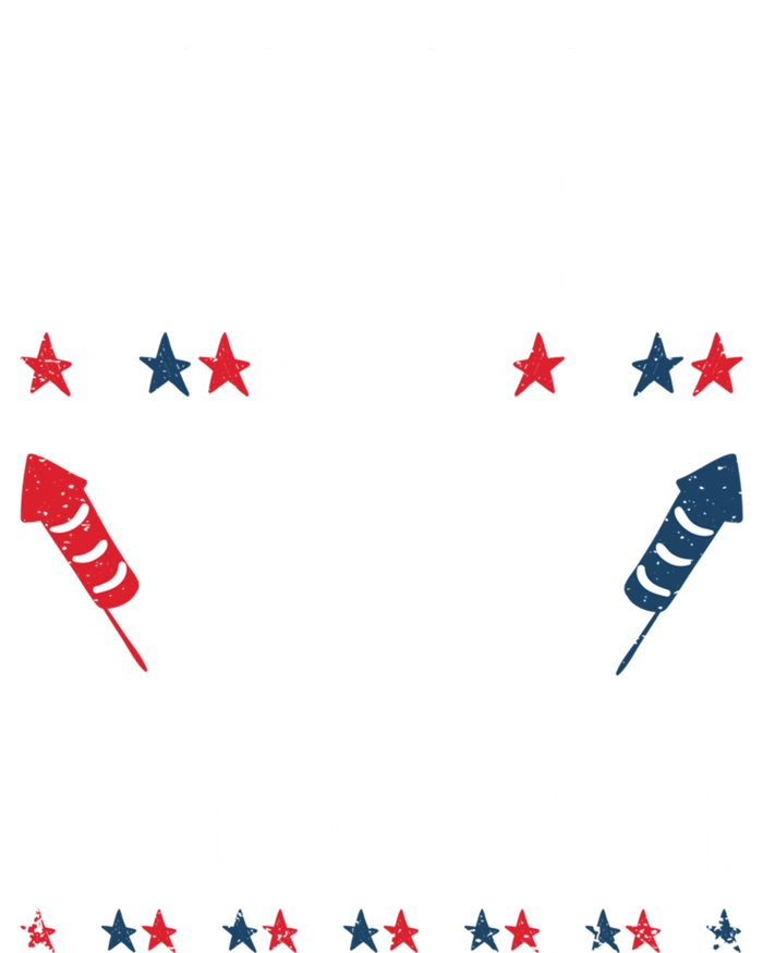 Funny 4th Of July Birthday Mommy Of The Little Firecracker Gift Premium Hoodie