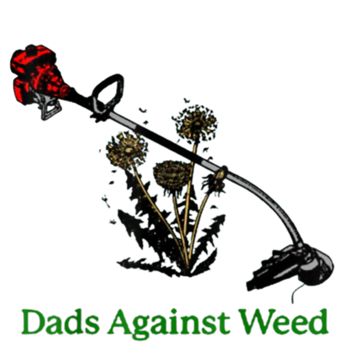 Dads Against Weed Funny Gardening Lawn Mowing Fathers Women's T-Shirt