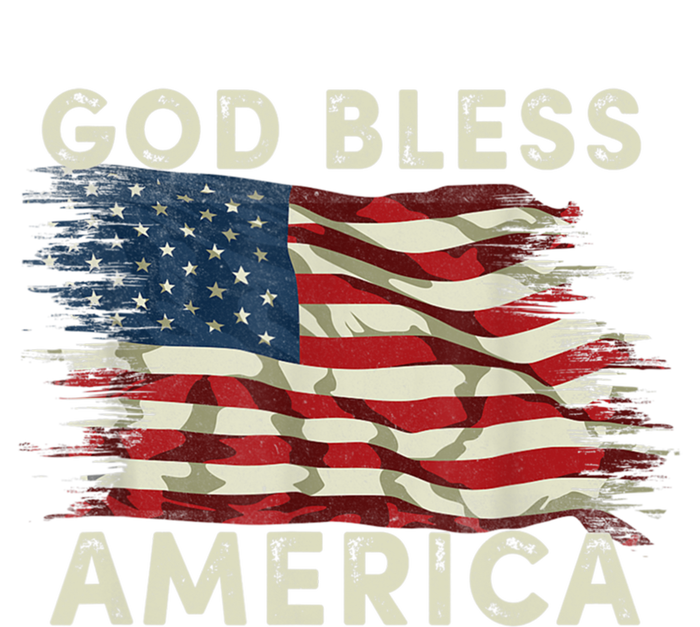 God Bless America Usa Flag 4th Of July Patriotic Gift Bumper Sticker