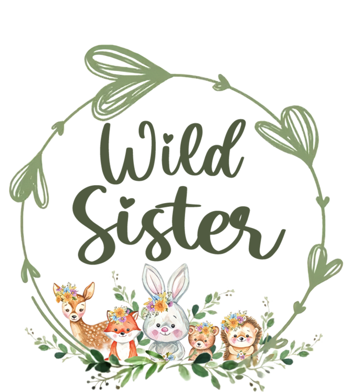 Cute Wild Sister Wreath Zoo Leopard Birthday Safari Jungle Animal Gift T-Shirt