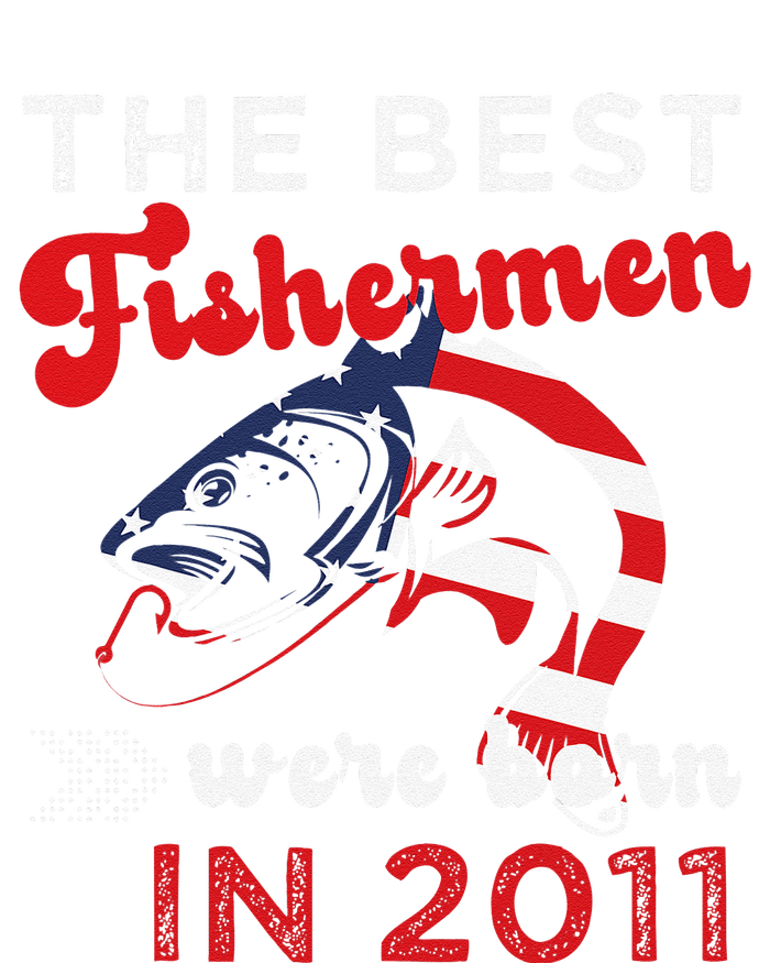 The Best Fishermen Were Born In 2011 Fun 11 Birthday Fishing T-Shirt