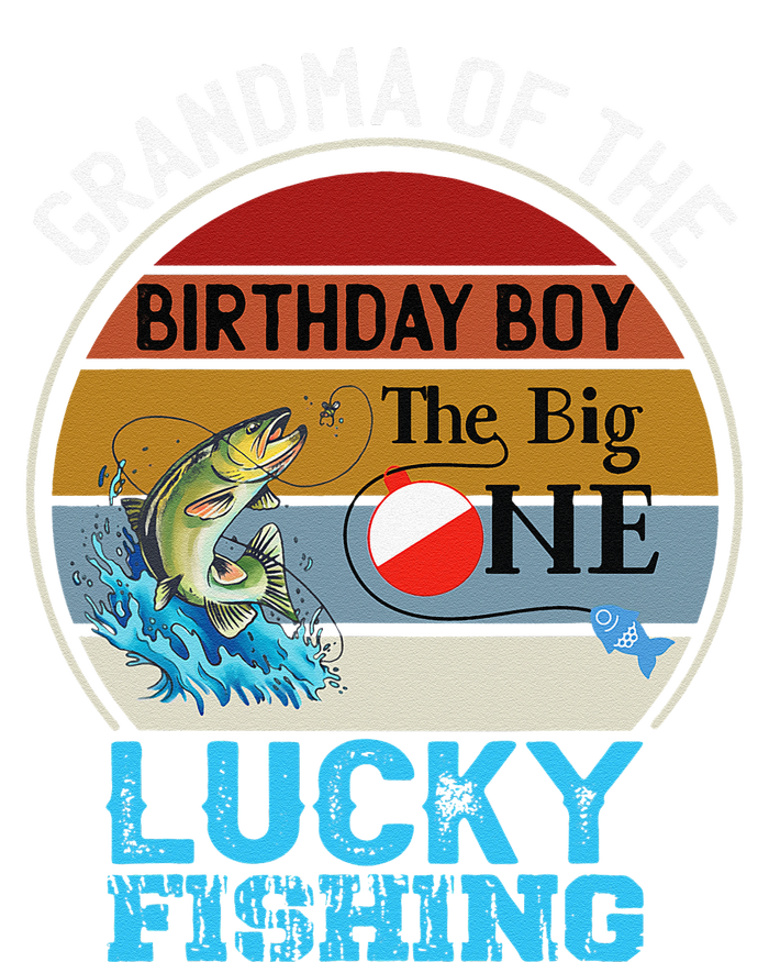 The Big One Birthday Theme Fishing Grandma Of Birthday Baby Long Sleeve Bodysuit