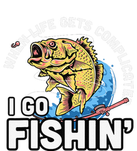 When Life Gets Complicated I Go Fishin Funny Fishing Women's T-Shirt