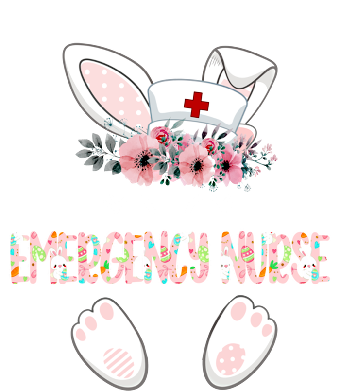 Emergency Nurse Easter Nurse Floral Bunny Gift Zip Tote Bag