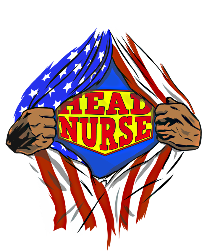 Funny Super Head Nurse Hero Job Gift T-Shirt