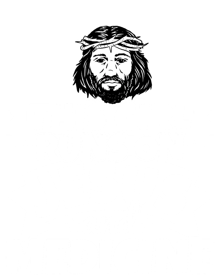 Girl Runs On Jesus And Medicine Cool Gift Ladies Long Sleeve Shirt