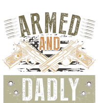 Armed And Dadly Funny Deadly Father For Father's Day 7-Panel Snapback Hat