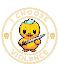 I choose violence funny cute duck holding knife T-Shirt