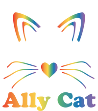 Lgbtq + Ally Cat Lgbtq Ally Cat Pride Gift Women's Tri-Blend 3/4-Sleeve Raglan Shirt