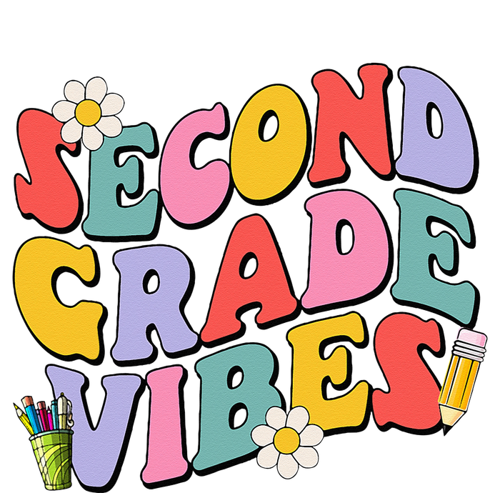 Second Grade Vibes Back To School 2nd Grade Team 1st Day Cropped Pullover Crew