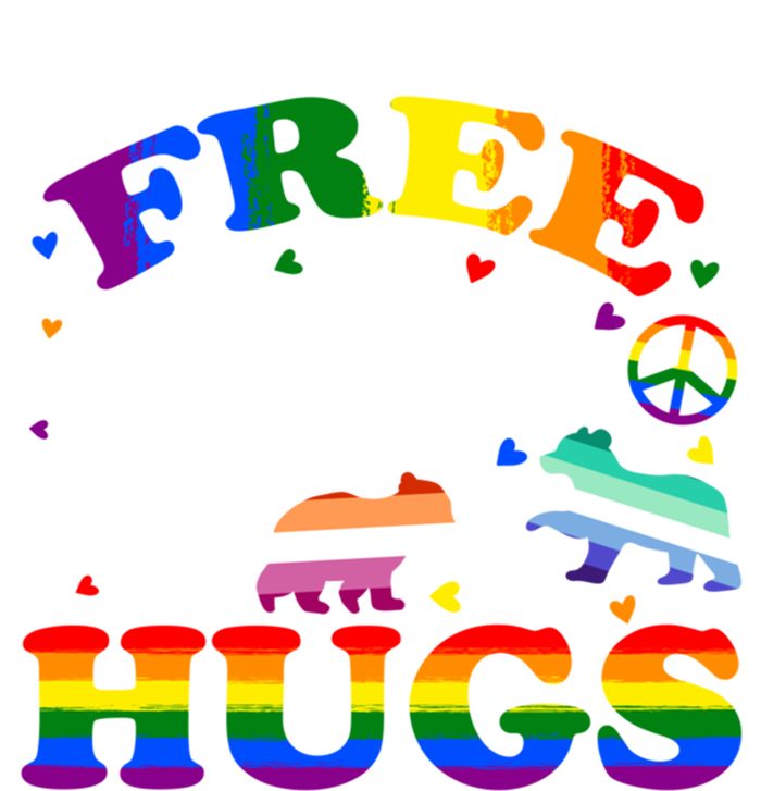 Lgbtq Pride Mama Bear Free Mom Hugs Vintage Rainbow Flag Funny Gift Ladies Essential Flowy Tank