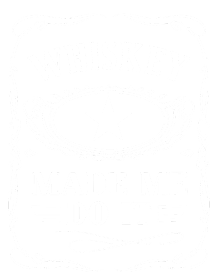 Whiskey Made Me Do It Drinking Canvas