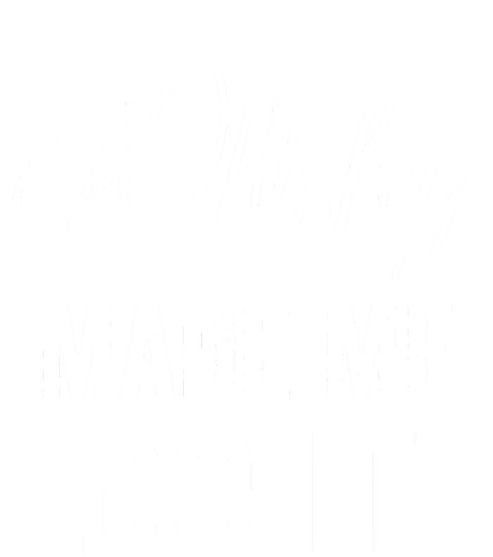 Womens Whiskey Made Me Do It Happiness Is Whiskey Helps Drink Womens Funnel Neck Pullover Hood