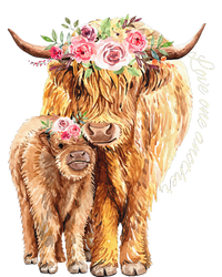 Highland Cattle Lover Cow Calf Farm Love One Another Cute T-Shirt