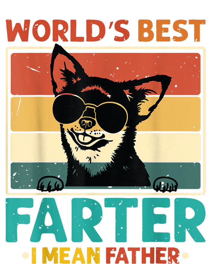 Worlds Best Farter I Mean Father Best Dad Ever Cool Dog Tie-Dye T-Shirt